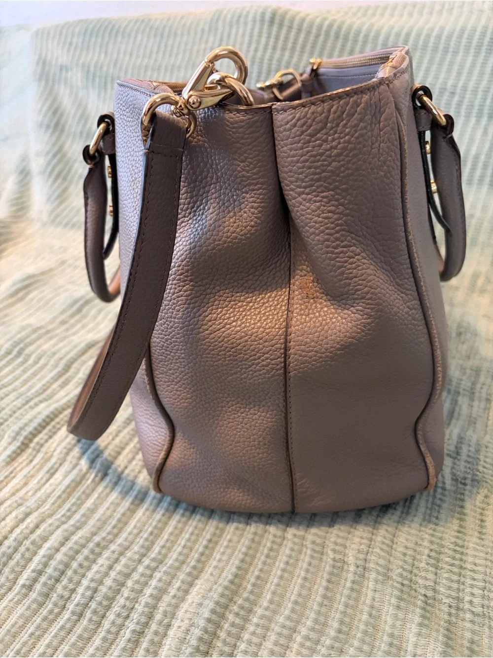 kate spade pebbled leather
